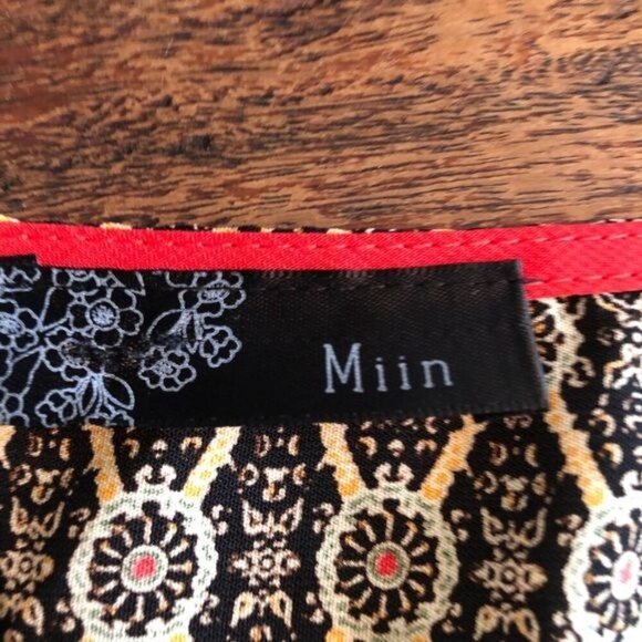 Miin Boho Ethnic Patterned Tunic Size S - Picture 9 of 10